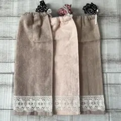 おりこうタオル おりこうエプロン レース 一重 3枚セット