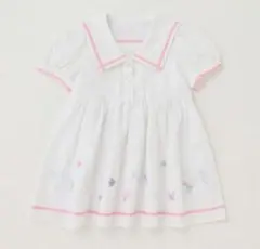 14日迄限定 美品 メゾピアノ ウサギマスコットつき花レースチュニック 