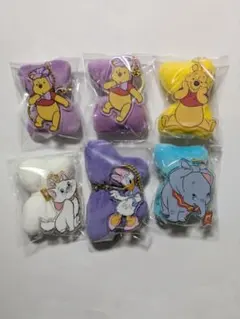 ディズニー アクリルキーホルダー付マスコット　5種6個