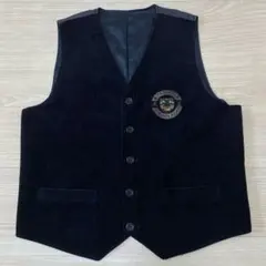 古着　ピアスポーツ PIA SPORTS ベスト コーデュロイ ブラック