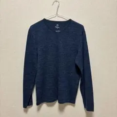 長袖ニット　ネイビー