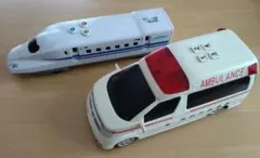 新幹線　救急車　リアルサウンド　フリクション　2台セット　動作確認済