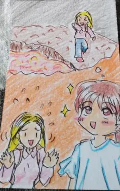 手描きイラスト アナログイラスト 想像
