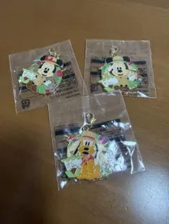 【新品未開封】ディズニーランドチャーム3個セット