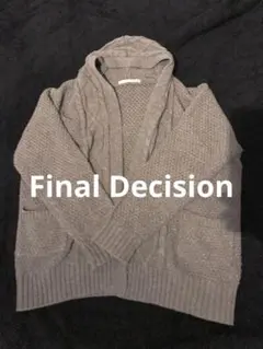 finaldecision レディース　ニット　カーディガン