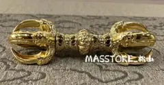 密教法具 不動明王 仏像 金箔貼り 寺院用仏具 仏教 工芸品 真鍮製 