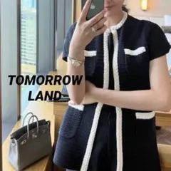 コンパクトコットン ニットジレ DES PRES トゥモローランド ネイビー