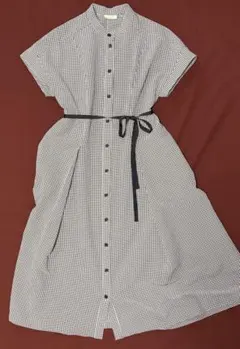 MACKINTOSH LONDON 黒チェック柄 ノースリーブワンピース 38 - メルカリ