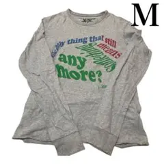 グレー 長袖カットソー