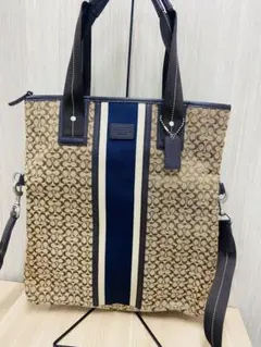 ⭐︎COACH シグネチャー 2way トートバッグ ショルダーバッグのサムネイル