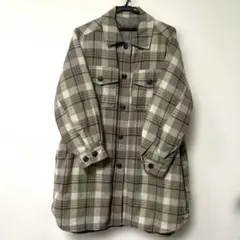 hagumu 中綿ロングコート 膝丈 チェック柄のサムネイル