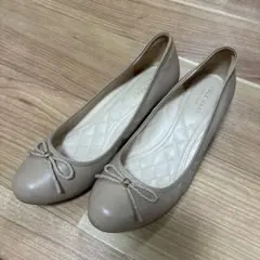COLE HAAN パンプス ベージュ リボン サイズ7B（24.0）のサムネイル