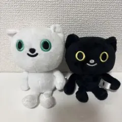 クロネコヤマト　ぬいぐるみ白黒2体セット