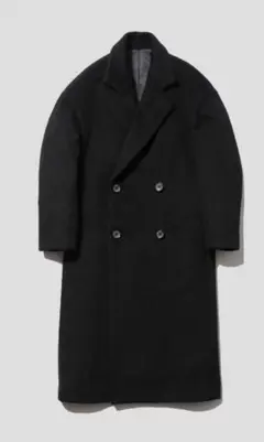 佐藤健　SHAGGY COAT Abyts コート　Mサイズ、黒のサムネイル