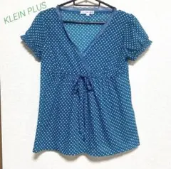 KLEIN PLUS 半袖　カットソー　トップス　ドット柄　M かわいいのサムネイル