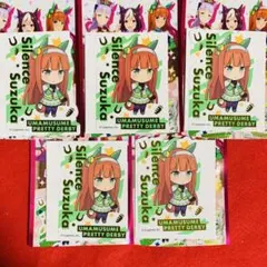 【新品未使用】ウマ娘サイレンススズカ ダイカットステッカー5枚 ダイソー セリア