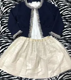 ニットプランナー kp familiar フォーマル 3点 セット 120 美人