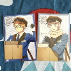 ヘタリアWorld★Stars 特典ポストカード アメリカ ロシア