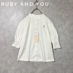 RUBY AND YOU　ルビーアンドユー　ボリュームスリーブ半袖ブラウスのサムネイル