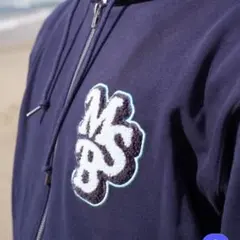 マイシュガーベイブMySugerBabe msb ジップアップパーカー　紺　M