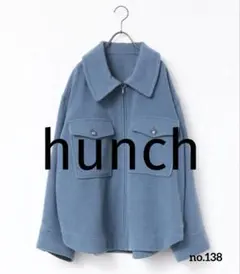 週末セールhunchウールブレンドジップブルゾン