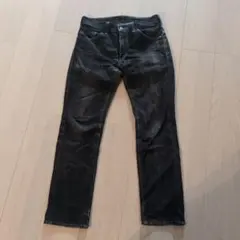 Levi's 517 ブラックデニム ブーツカット フレア ヒゲ 先染め W32