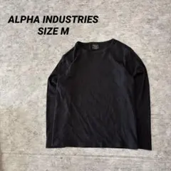 ALPHA INDUSTRIES リブ ロングスリーブTシャツ M ミリタリーのサムネイル