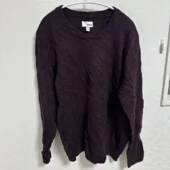 美品　SONOMA パープル クルーネック ニット L