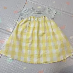 petit main ギンガムチェックワンピース 90