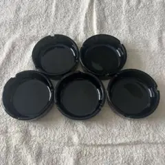 黒い灰皿 5個セット 約10cm