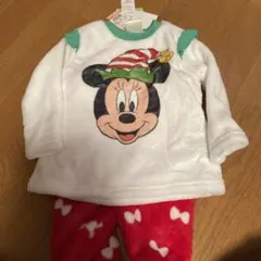 しまむら クリスマス 冬 ディズニー ミニーパジャマ 90cm リトシー