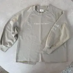 undeny. ベージュ バックスリット トレーナー 130〜140