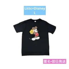 リトシー　ディズニー　ミッキーTシャツ半袖　黒　Lサイズ　大人ユニセックス　即日のサムネイル