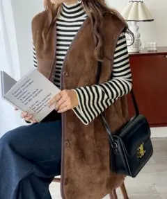 Classical Elf × JaVa コラボリバーシブルファーベストスエード