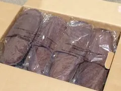 ホテルアメニティ茶色スリッパ使い捨て携帯8足増量32足セット。