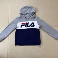 120cm〜130cm FILA 裏起毛 パーカー　グレー