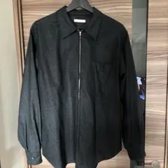 united arrows ウール　シャツ　チャコール　Mサイズ