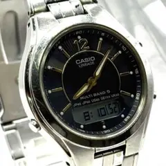 CASIO　電波ソーラー　美品　メンズ　LCW-M200　リニエージ　希少