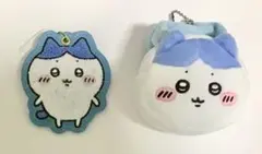 ちいかわ　ぬいふわトートミニ　サガラ刺繍キーホルダーセット【ハチワレ】
