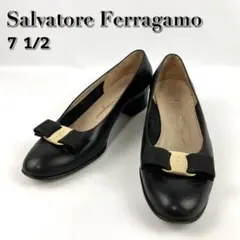 ✩ぷんぷん✩様専用　フェラガモ　パンプス　ヴァラ　リボン　ラウンドト約25cm
