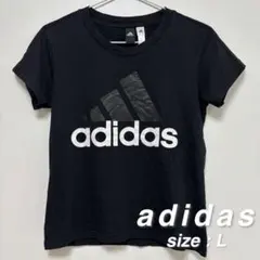 アディダス adidas ロゴTシャツ L ブラック 半袖 ユニセックスのサムネイル