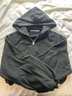 【新品・未使用】 alexanderwang ジップアップパーカー ブラックのサムネイル