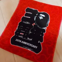 A BATHING APE 30周年 今治タオル 赤 カラーカモ BAPE 記念 A BATHING APE30周年記念 タオル レッド - メルカリ