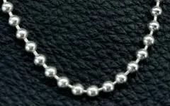 silver 大玉ネックレスチェーン