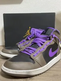 Air Jordan ハイカットブラウン/ パープル26.5cm