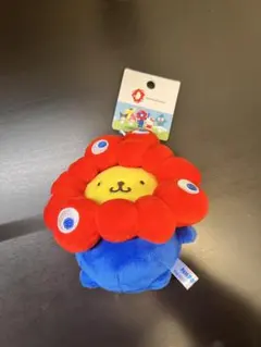 大阪万博 ミャクミャクなりきりぬいぐるみポムポムプリン　カラビナ付