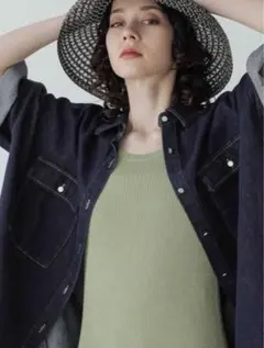 ジーナシス　アソートデニムBIGシャツSS