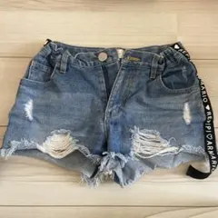 REPIPI ダメージデニムショートパンツ　Sサイズ