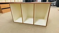 LAUAN SHELVES ラワンシェルブズ 縦3列ホワイト
