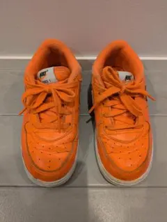 NIKE ナイキ キッズ エアフォース1 スニーカー オレンジ 16cm